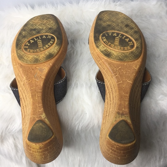 Italian Shoemakers Women's Denim Sandals - Picture 5 of 5